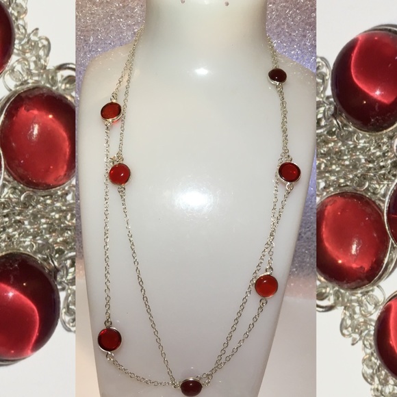 3x Honey Citrine Garnet Quartz BIWA Pearl Necklace - Picture 11 of 11